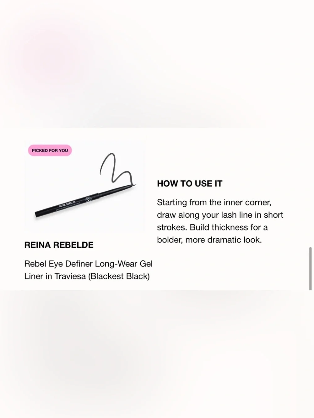 Black Eyeliner Pencil - Precise Definition